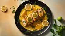 top-view-delicious-mahi-mahi-fish-with-lemon