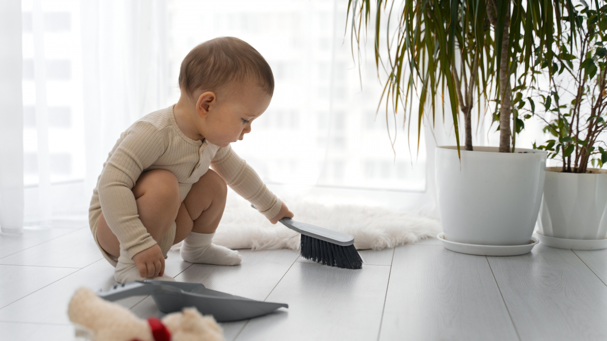 Domácí práce tu nejsou od toho, aby děti pomáhaly. Naopak