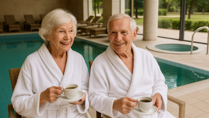 Důchodci v hotelech čerpají wellness zdarma a pijí kávu na účet podniku