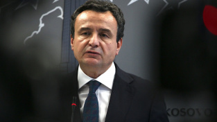 Předseda vlády Kosova Albin Kurti