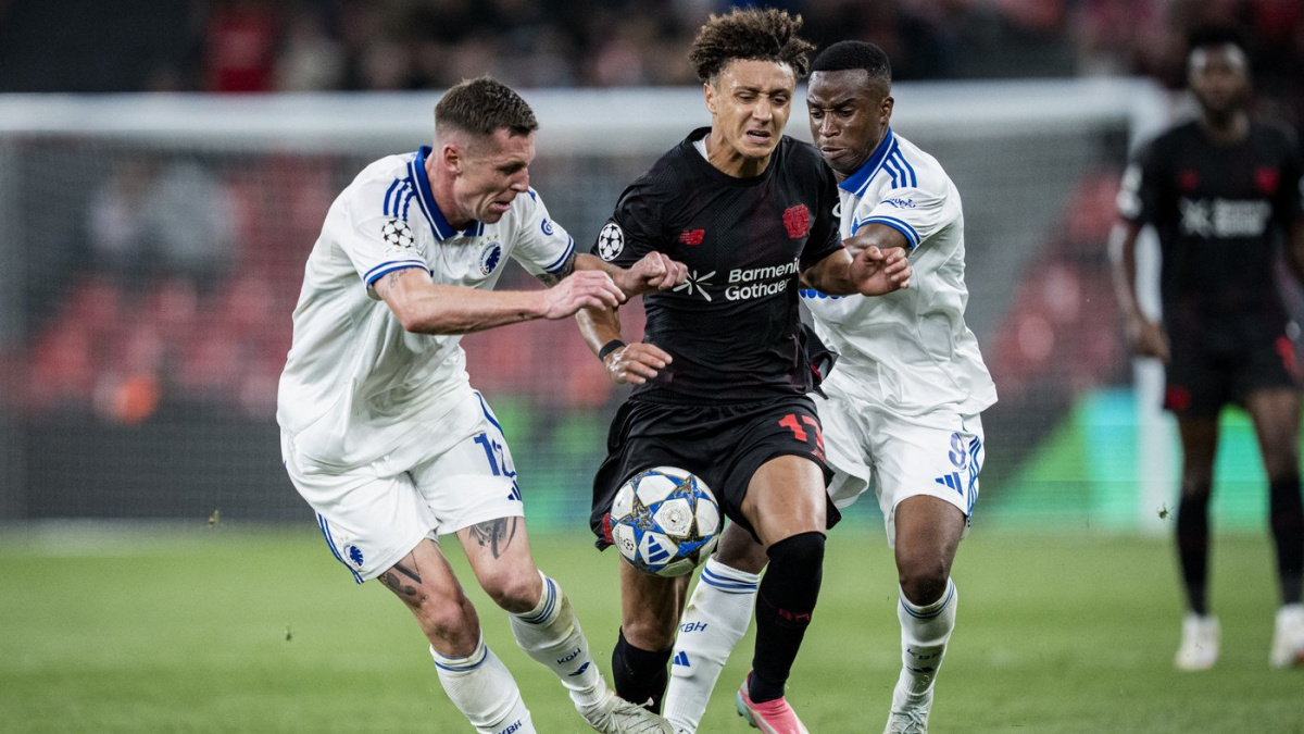 Fotbalisté Leverkusenu v Lize mistrů odvrátili prohru v Kodani až v nastavení