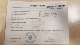 Voliči mají dnes poslední možnost osobně požádat o voličský průkaz pro sněmovní volby