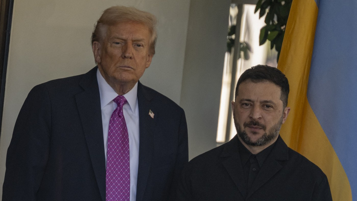 Zelenskyj označil schůzku s Trumpem s produktivní, jednali o zárukách