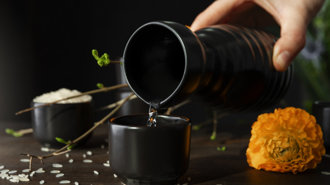 preparing-sake-japanese-beverage