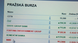 Pražská burza den před státním svátkem stagnovala