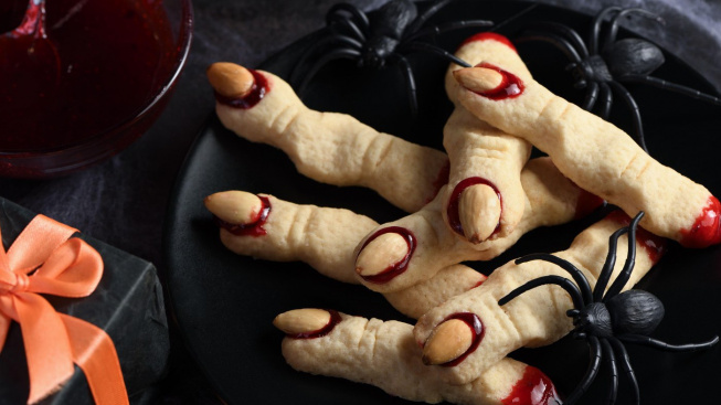sladké halloweenské prsty