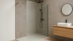 Zapomeňte na závěsy v koupelnách. Sklo přináší čistotu, světlo a nový styl sprchování