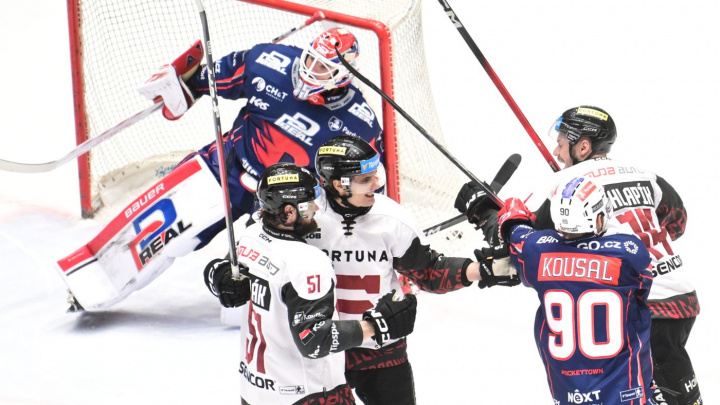 Sparta ve šlágru kola vyhrála v Pardubicích, prodloužení rozhodl Sirota