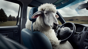 sheep-sitting-wheel-car-ai-generated