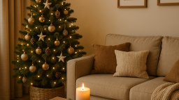 Jak vytvořit útulný vánoční obývací pokoj: od stromku po konferenční stolek