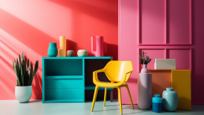 furniture-modern-aesthetic-minimal-setup-studio-photography-vibrant-colours