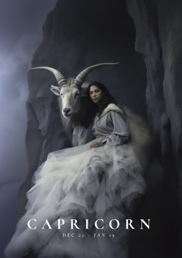 portrait-woman-representing-capricorn-zodiac-sign-with-ram