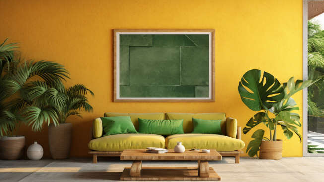 sofa-living-room-decorated-with-brazilian-folklore-design