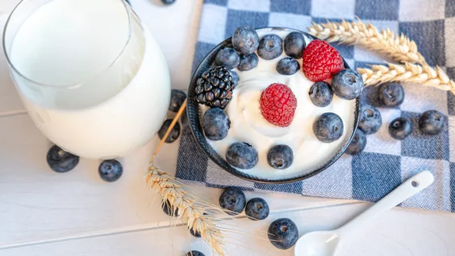 high-angle-view-breakfast-table