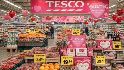 Valentýn za pár korun? Tesco tasí slevy, které vám vezmou srdce