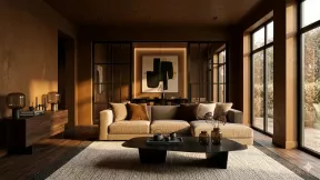 Karamel v interiéru