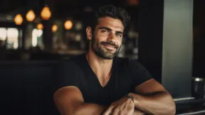 portrait-smiling-man-bar