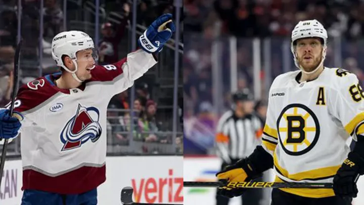 Pastrňák a Nečas získali díky asistencím 100. bod v sezoně NHL