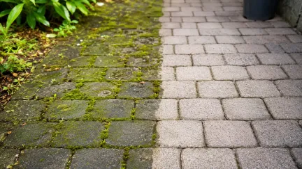 Mech a plevel na dlažbě mizí bez drahé chemie. Stačí obyčejná věc z kuchyně