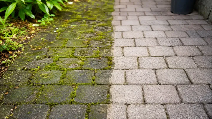 Mech a plevel na dlažbě mizí bez drahé chemie. Stačí obyčejná věc z kuchyně