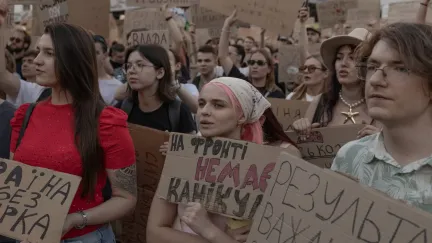 V Kyjevě se konaly demonstrace proti odvolání ministra obrany Fedorova