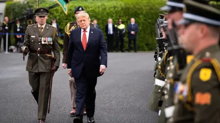 Trump na návštěvě Dublinu řekl, že by moc rád viděl Irsko sjednocené
