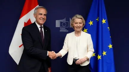 Šéfka Evropské Komise chce přidružit Kanadu k EU, zakázat sítě dětem, přitvrdit proti migraci