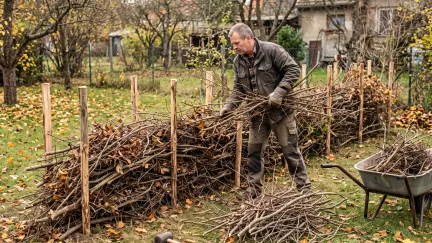 Hromadu větví už spálit nesmíte. Stačí však pár kůlů a vyroste z ní užitečný plot, který nestojí ani korunu