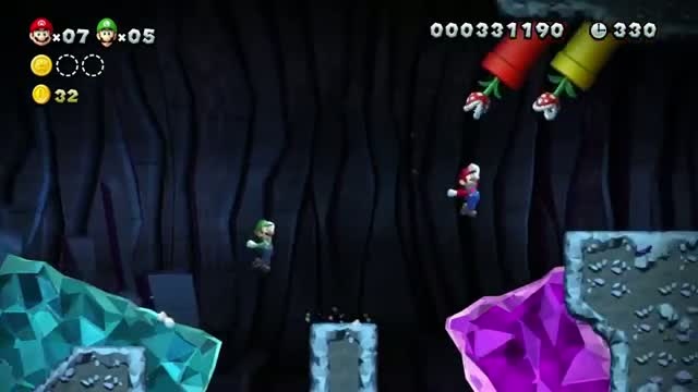 New Super Mario Bros U - Karta hry