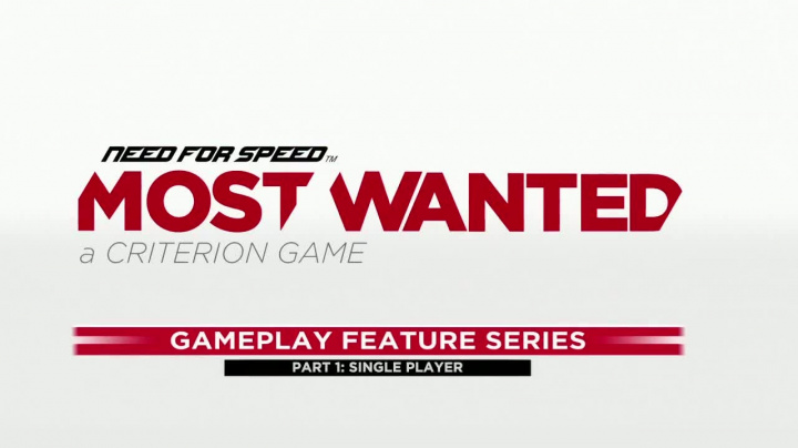 Need for Speed: Most Wanted - Singleplayer trailer