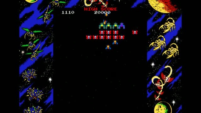 Galaga - záběry z hraní