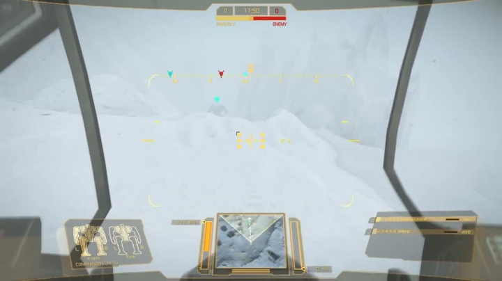 MechWarrior Online - záběry z hraní v zimním prostředí