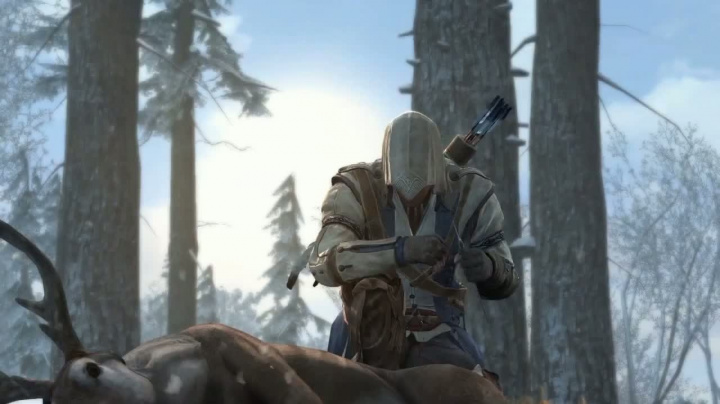 Assassin's Creed III - komentované záběry z akce v zimní krajině
