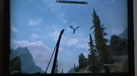 Elder Scrolls V: Skyrim - draci létající pozadu