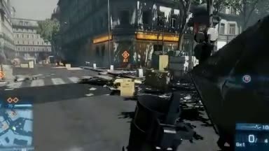 Battlefield 3 - ukázka destrukce prostředí z X360