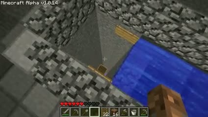 Minecraft - vodní výtah