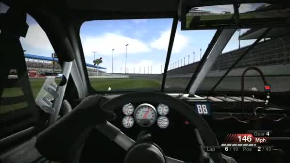 NASCAR 09 záběry z hraní