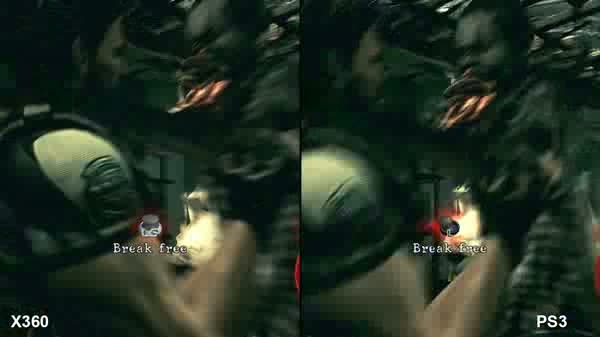 Resident Evil 5 srovnavaci PS3/X360 video