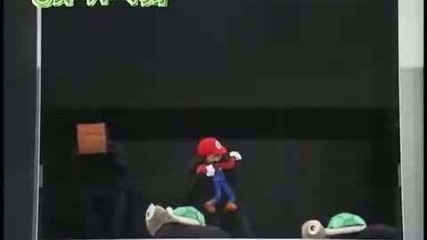 Mario v černém divadle