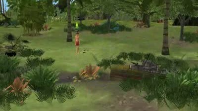 Sims Příběhy trosečníků - ingame