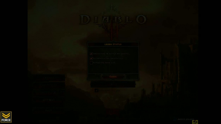 Diablo III - záběry z menu