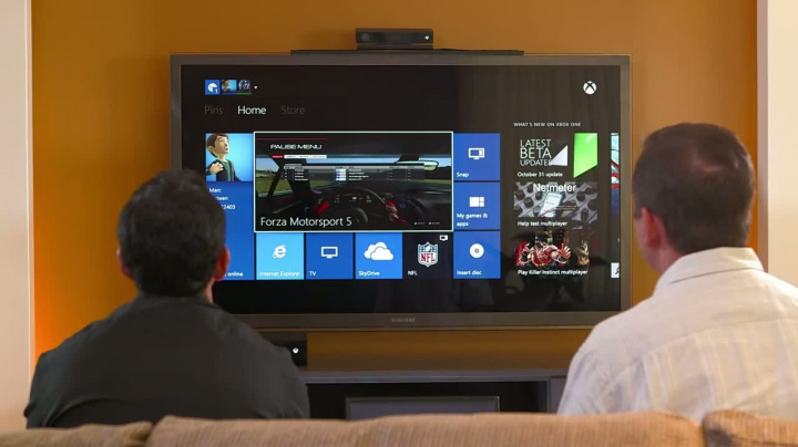 Xbox One - ukázka dashboardu