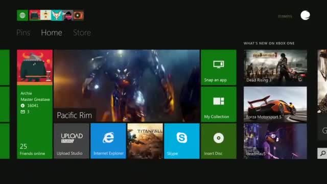 Xbox One dashboard prezentace