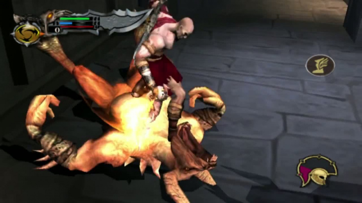 God of War Collection - záběry z VITA verze