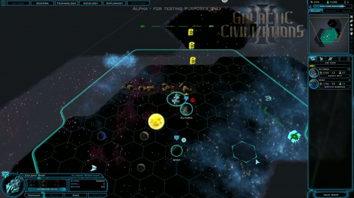 Galactic Civilizations III - Alfa gameplay