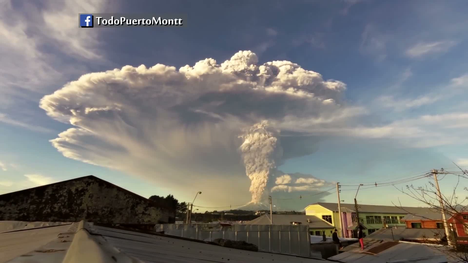 Výbuch chilské sopky Calbuco