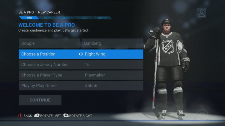 NHL 16 – Be a Pro: Shape Your Legacy