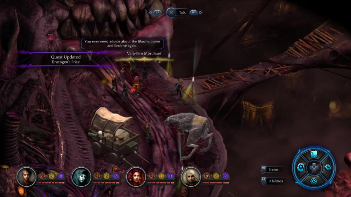 Torment: Tides of Numenera - záběry z hraní