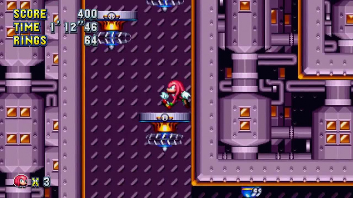 Sonic Mania - Knuckles in Flying Battery Zone