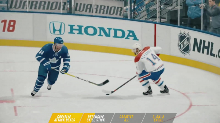 NHL 18 | Gameplay Features Trailer – Creative Attack Dekes, Defensive Skill Stick, Creative AI